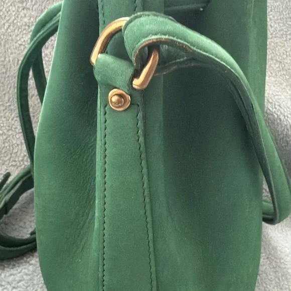 Dooney and Bourke Mini Nubuck Drawstring in Jade - Picture 3 of 12
